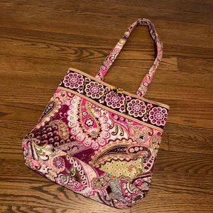 Vera Bradley Very Berry Paisley Tote Bag